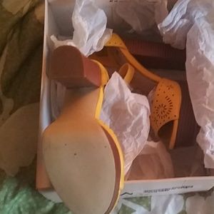 Yellow Platform Sandals